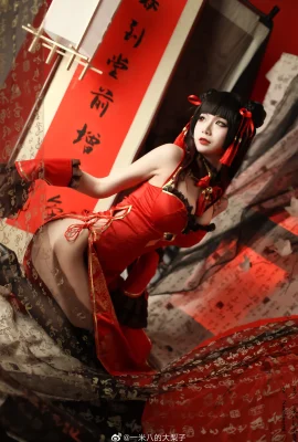Date A Live Tokisaki Kurumi Sườn xám năm mới @ quả lê lớn 1,8 mét (10 ảnh)