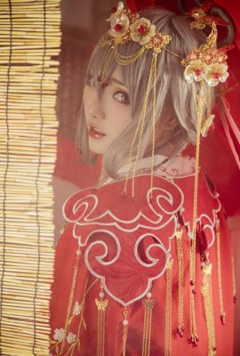 (Thanh lịch và dịu dàng) Váy cưới VOCALOID COS Luo Tianyi Luohuaji