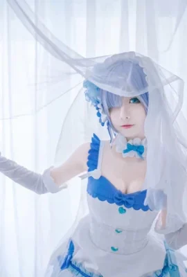 “Re: Life in a Different World from Zero” Rem Wedding Dress Cosplay[CN: Ziyuan](9 ảnh)