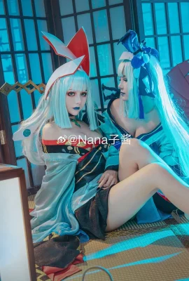 Đèn lồng xanh Onmyoji: @Joean-Yeye, Đèn lồng xanh Ukiyo: @Nana子chan (9 ảnh)