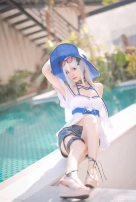 Áo tắm Arknights Skadi@花撟Hana (13 ảnh)