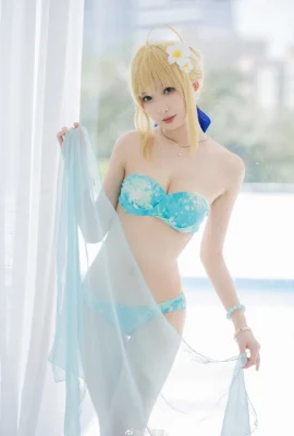 Áo tắm FGO Artoria Pendragon@Fengjiangjiangv (10 ảnh)