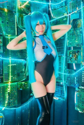 Cosplay Nana Matsuda Buổi chụp ảnh bí mật với Miku