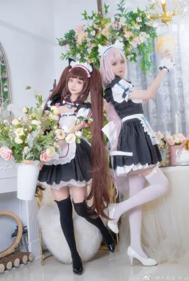 Cat Girl Paradise Xiangzilan: @秋秋霞不hói, Chocolate: @神本无尾_Aria (9 ảnh)