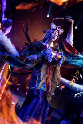 Onmyoji Tamamo Mae @HAKU_White và White Koi (Nhiếp ảnh: @leaderShadow) (9 ảnh)