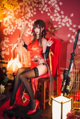 Girls Frontline DSR-50 Red Peony Cheongsam@Black Magician Yezi (9 ảnh)