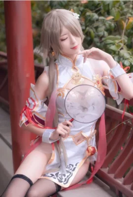 “Honkai Impact 3” Rita Rossweisse Huanxi Sha Cheongsam Cosplay[CN: Miyin Yin ww](18 ảnh)