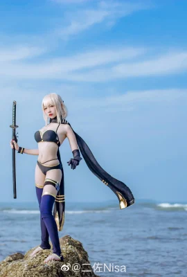 áo tắm số phận Okita Soji @二zzoNisa (9 ảnh)