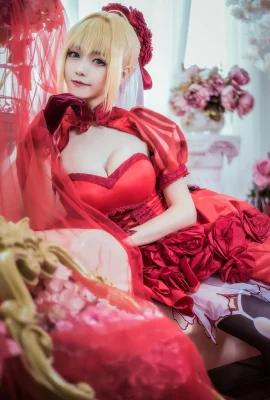 Fate/Extra Nero Claudius Rose Dress.ver cn: Cuộn lớn và cuộn nhỏ (12 ảnh)