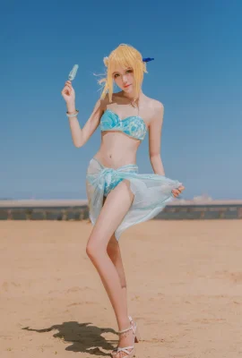 Áo tắm Fate/Extra Altria Pandoragon cn: Caiyun_Nebula (9 ảnh)
