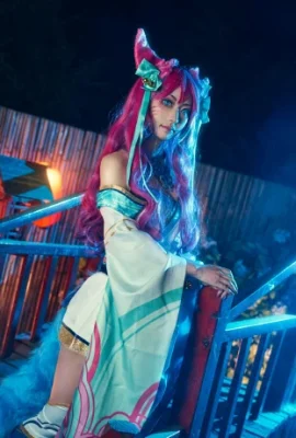 Liên minh huyền thoại Ahri Soul Lotus Skin CN: Rice Ball (Nhiếp ảnh: @香泽SEL) (9 ảnh)