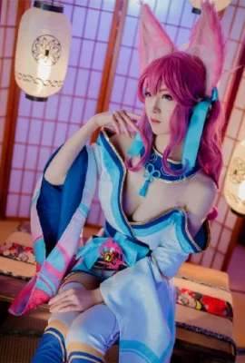 Liên Minh Huyền Thoại Ahri Soul Lotus Skin @白鹿 Verywhite (9 ảnh)