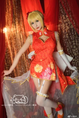 Fate/GrandOrder Nero Claudius sườn xám@亚奇_ (9 ảnh)