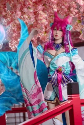 Liên minh huyền thoại Soul Lotus Ahri@hunyin_一花一剑(9 ảnh)