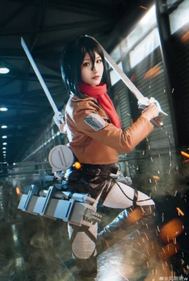 Tấn công Titan Mikasa Akkaman@风梦梦w (CP27) (9 ảnh)