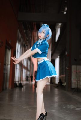 (Vanilla Meow Lulu) Triển lãm hoạt hình và trò chơi liên hoan truyện tranh quốc tế Trung Quốc CICF_@Vanilla Meow Lulu Đồng phục màu xanh