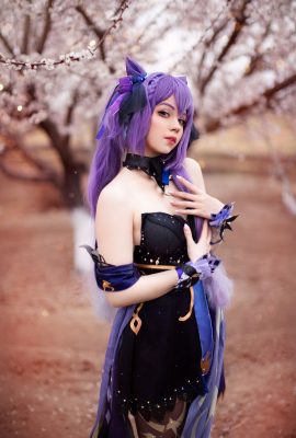 Caticornplay – Váy đen Keqing
