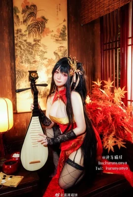 Chim hồng tước và phượng hoàng Azur Lane hát trong bình minh mùa xuân-Dafeng sườn xám@bóng mèo đông lạnh nhanh (9 ảnh)