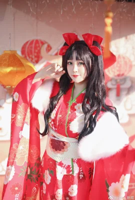 Fate/GrandOrder Tohsaka Rin kimono@Halo_Xinyu (9 ảnh)
