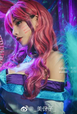 Liên Minh Huyền Thoại Ahri Soul Lotus Skin @_美奼子_ (9 ảnh)