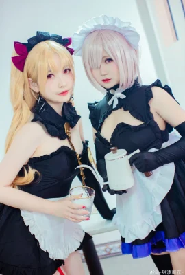 Fate/GrandOrder Doujin Maid ver. Ereshkigal: @-ngọt ngào khói-, Mash Kirilet: @rađa lùn đông lạnh nhanh (9 ảnh)