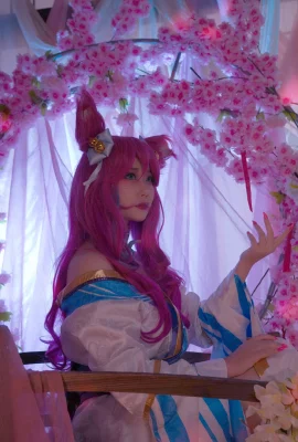 Liên Minh Huyền Thoại Ahri Soul Lotus@小鸟游热热(9 ảnh)
