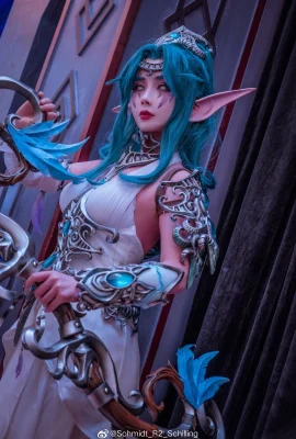 World of Warcraft Tyrande @肉肉热热子 (Ảnh: @Schmidt_R2_Schilling) (Triển lãm du lịch quốc gia World of Warcraft) (9 ảnh)