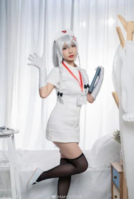 Azur Lane Hermione “Thiên thần trắng dịu dàng” @MAY Bị mắc kẹt trong nghèo đói (10 ảnh)
