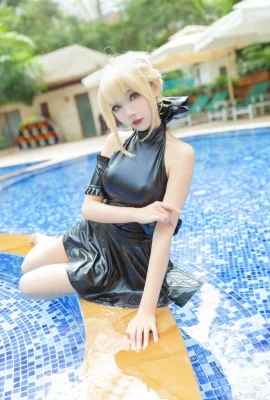 FGO Arturia Pendragon〔Alter〕Áo tắm@黄儿_ (9 ảnh)