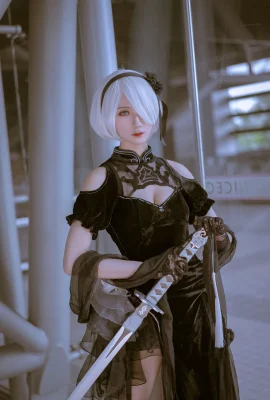 NieR: Automata 2B @Yiziki-Yi Yuezi (Nhiếp ảnh: @久久vacation) (9 ảnh)