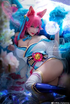 英雄联盟阿狸灵魂莲华皮肤cosplay cn雨波 (9 photos)