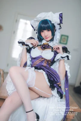 碧蓝航线柴郡cos 甜美的猫女仆 cn瓜希酱 (12 photos)