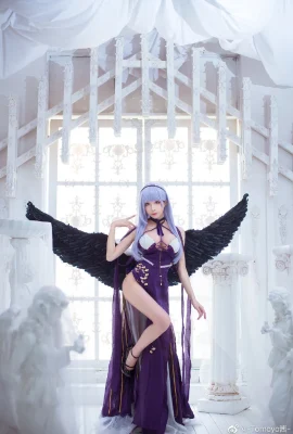 碧蓝航线黛朵礼服cos多愁的BIsqueDoll Tomoyo酱 (9 photos)