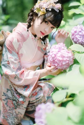 Hana Hana Hydrangea kimono