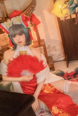 Sườn xám của người hâm mộ Azur Lane Cheshire @lily哩哩丶(9 ảnh)