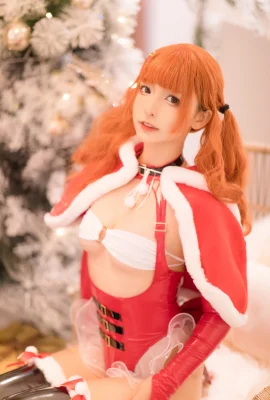 Kagurazaka Mafuyu Cosplay Nữ hoàng Giáng sinh 圣诞
