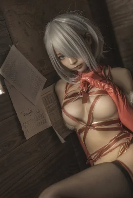 Momo Cosplay ngu ngốc 2B Giáng sinh