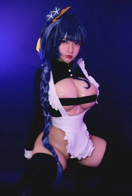 Khoai tây Godzilla Cosplay Maid Raiden Shogun