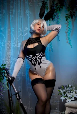 Cosplay Geisha ảo 2B YoRHa Loại 2 B Bunny
