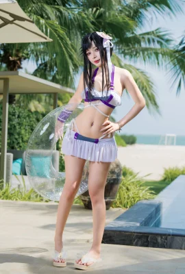 Cosplay Umeko.J Tifa Bộ Đồ Bơi.02