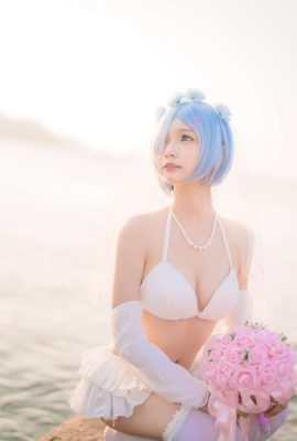 Váy cưới Rem-chan Meow-chan màu cam (18P)