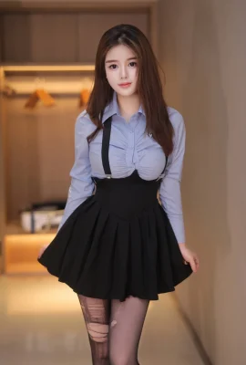 Bai Xiaoxiao – Blue Top (94 Ảnh)