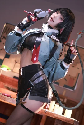 Anime Blogger Shui Miao Aqua-Jane Du Chủ đề riêng tư Sexy Black Quần áo gợi cảm với vớ đen rách nát để hiển thị làn da sáng bóng hấp dẫn ảnh 91p