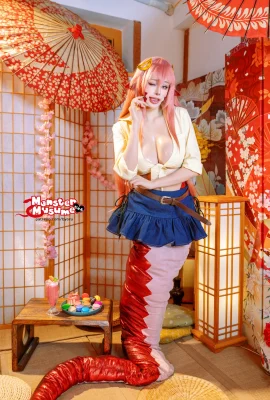 Cô gái sexy Nhật Bản Byoru-miia quái vật chủ đề MUSUME Sexy Snake Women’s Outfit